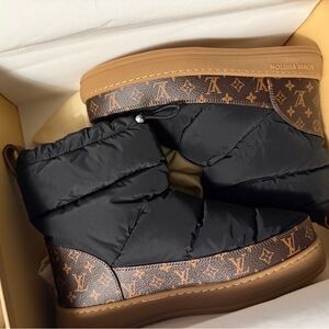Louis Vuitton Black and Brown Cloud Ankle Boots- Price Negotiable!!